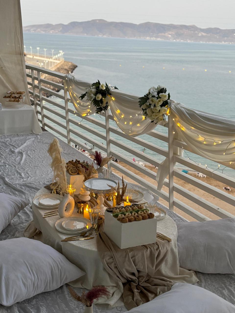 Dinner details at Sunset